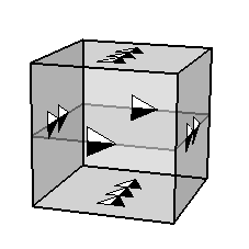 Cube gluing diagram forming a 3-torus